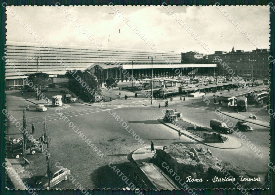 Roma Città Stazione Auto Foto FG cartolina ZK5582 – fronte