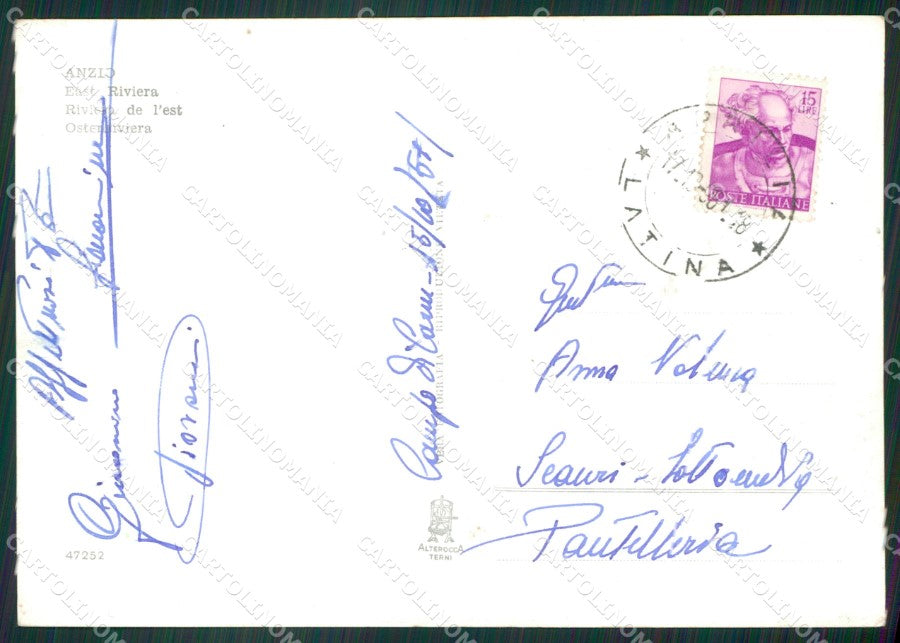 Roma Anzio Foto FG cartolina ZK5587 – retro