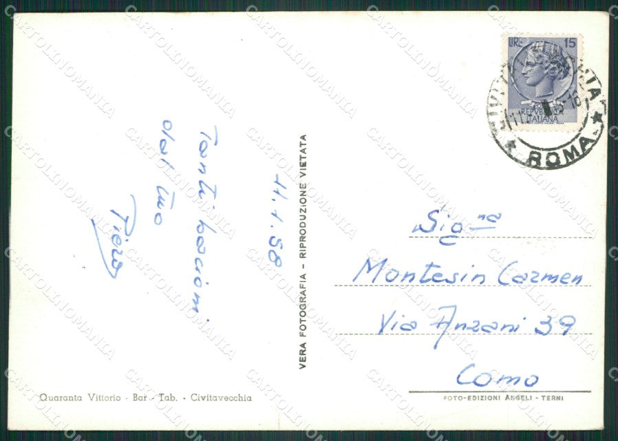 Roma Civitavecchia Foto FG cartolina ZK5590 – retro