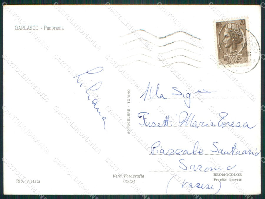 Pavia Garlasco Foto FG cartolina ZK5606 – retro