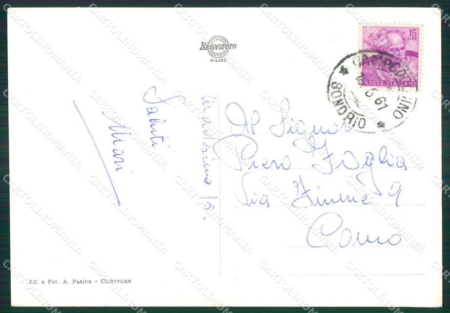 Sondrio Madesimo Foto FG cartolina ZK5607 – retro