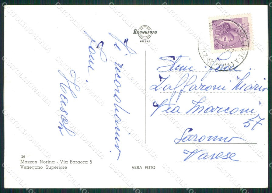 Varese Venegono Superiore Foto FG cartolina ZK5617 – retro