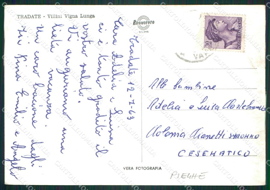 Varese Tradate PIEGHE Foto FG cartolina ZK5619 – retro