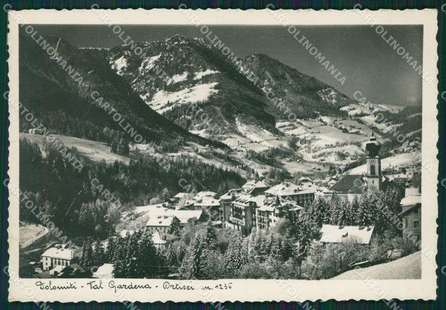 Bolzano Ortisei Nevicata Foto FG cartolina ZK5623 – fronte