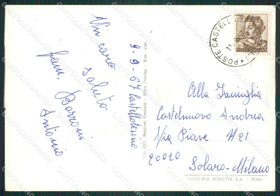 Trento Castello Tesino Foto FG cartolina ZK5632 – retro