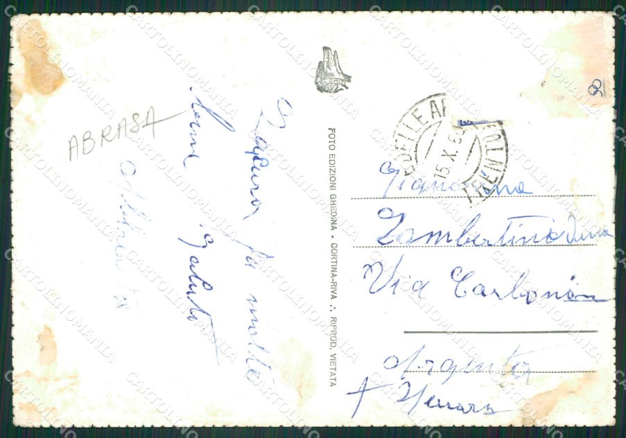 Trento Terme di Comano ABRASA Foto FG cartolina ZK5638 – retro