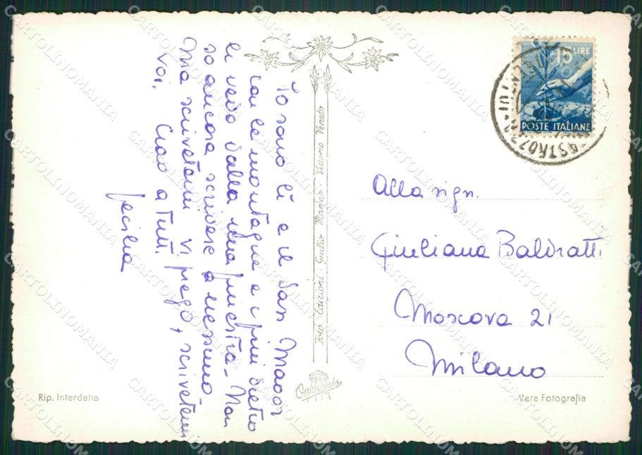Trento Siror San Martino di Castrozza Foto FG cartolina ZK5640 – retro