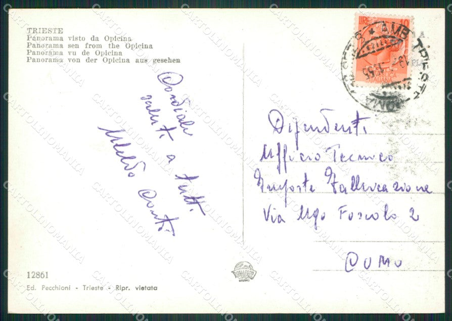 Trieste Opicina Foto FG cartolina ZK5641 – retro