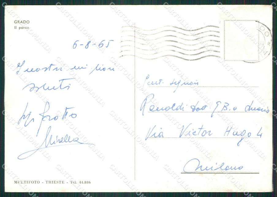 Gorizia Grado Barche Foto FG cartolina ZK5644 – retro