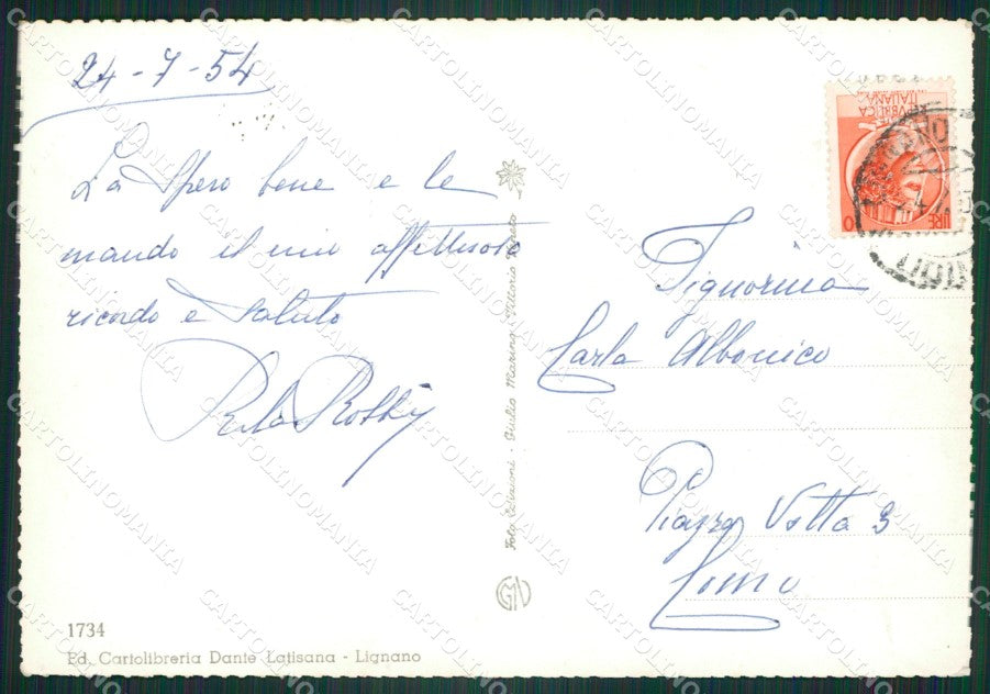 Udine Lignano Sabbiadoro Foto FG cartolina ZK5652 – retro