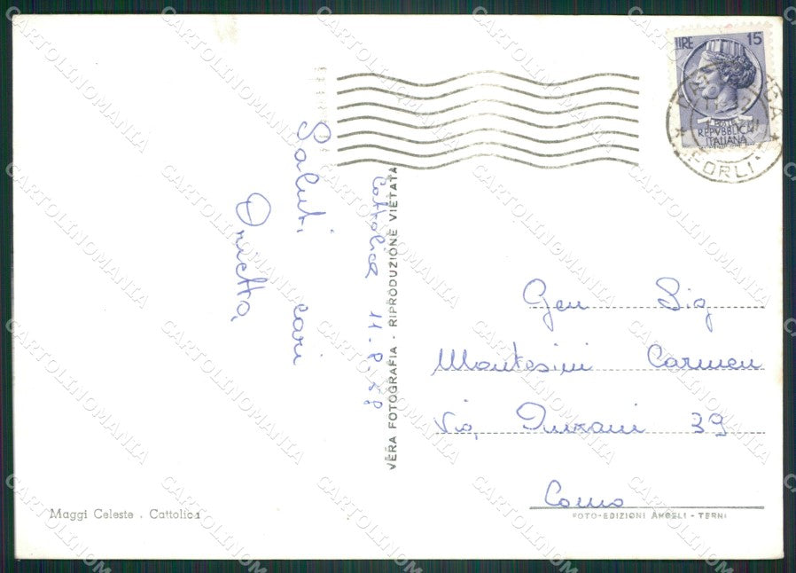 Rimini Cattolica Chiaro di Luna Foto FG cartolina ZK5681 – retro
