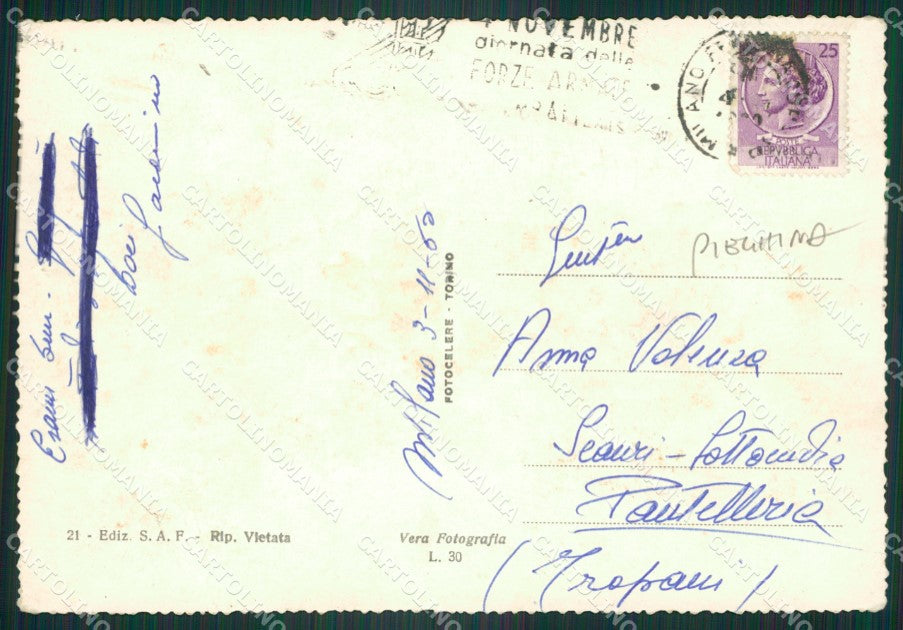 Milano Città Stazione PIEGHINA Foto FG cartolina ZK5687 – retro