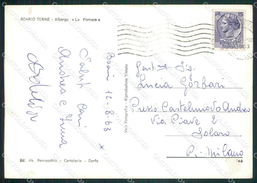 Brescia Boario Terme Foto FG cartolina ZK5701 – retro