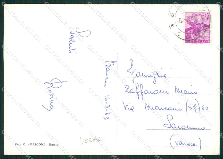 Lecco Barzio Vespa PIEGHINA Foto FG cartolina ZK5726 – retro
