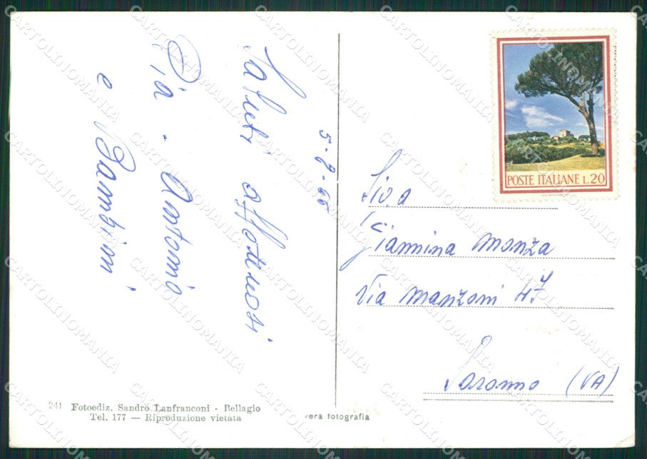 Lecco Mandello Lario Foto FG cartolina ZK5731 – retro