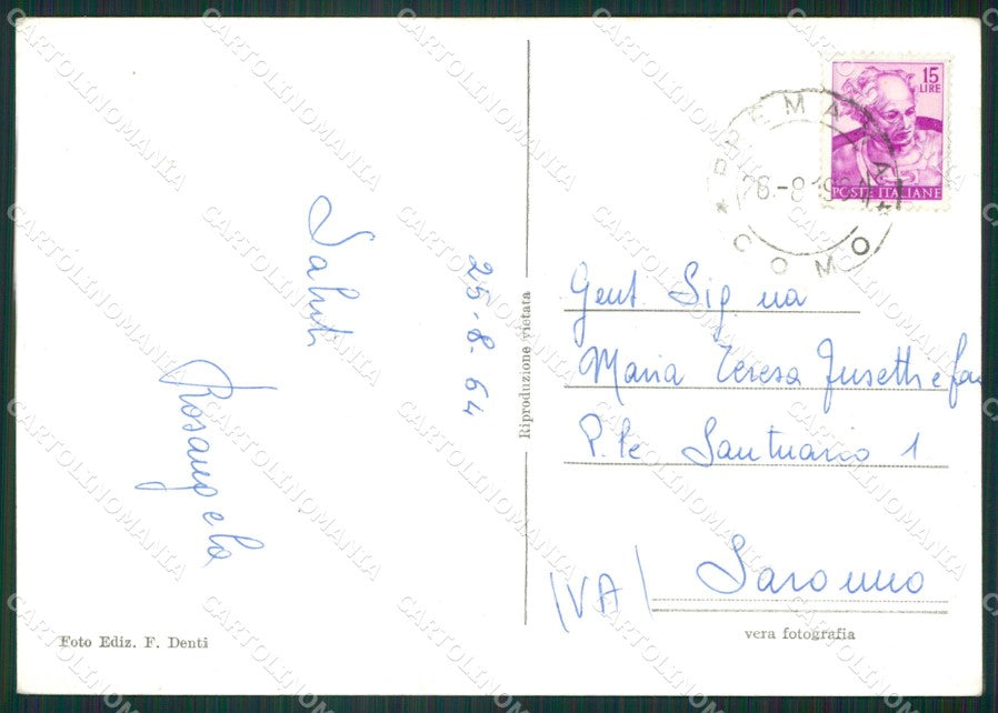 Lecco Premana Foto FG cartolina ZK5734 – retro
