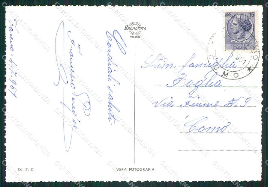 Lecco Taceno Foto FG cartolina ZK5739 – retro