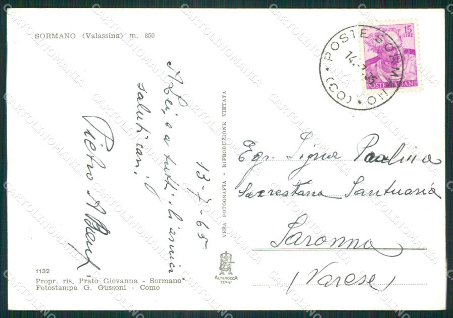 Como Sormano Foto FG cartolina ZK5741 – retro