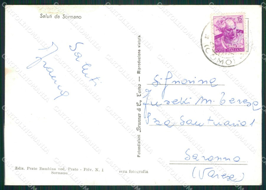 Como Sormano Foto FG cartolina ZK5743 – retro