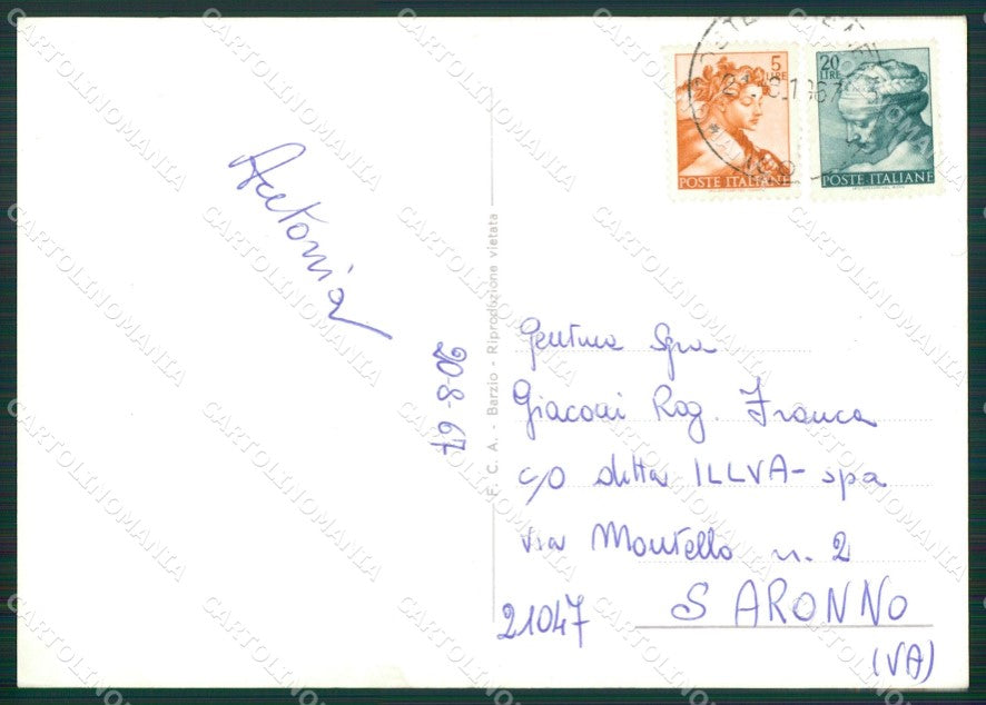 Lecco Moggio Foto FG cartolina ZK5745 – retro