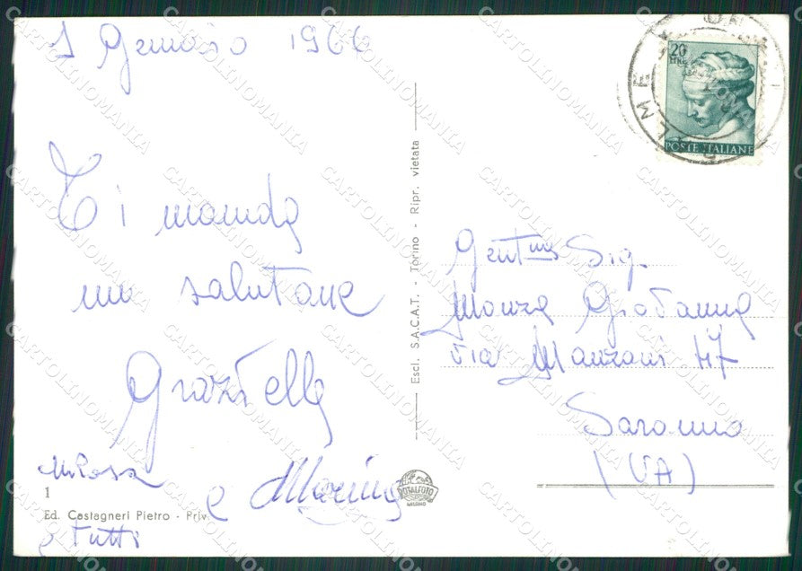 Torino Balme Foto FG cartolina ZK5764 – retro