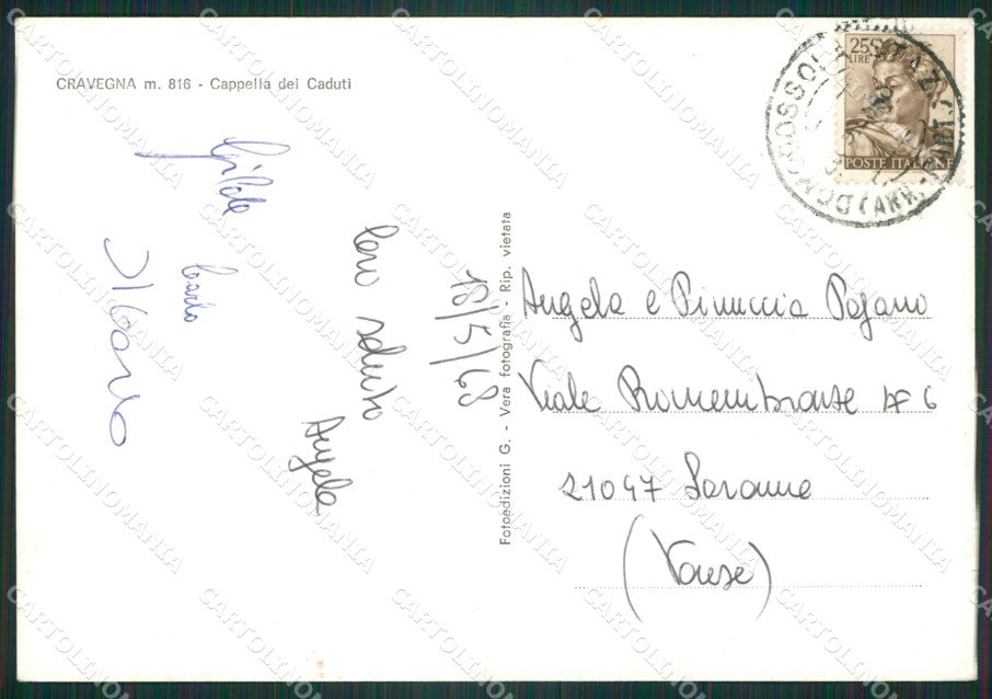 Verbania Crodo Cravegna Foto FG cartolina ZK5792 – retro