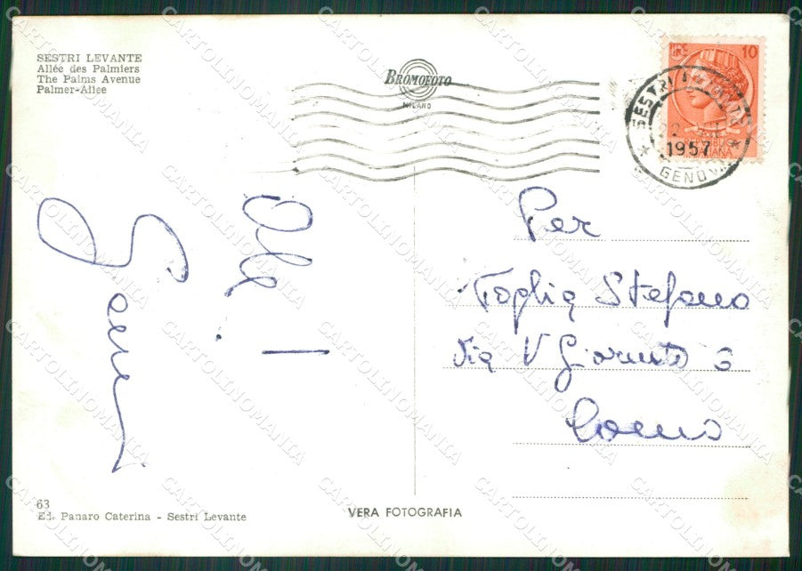 Genova Sestri Levante Foto FG cartolina ZK5826 – retro