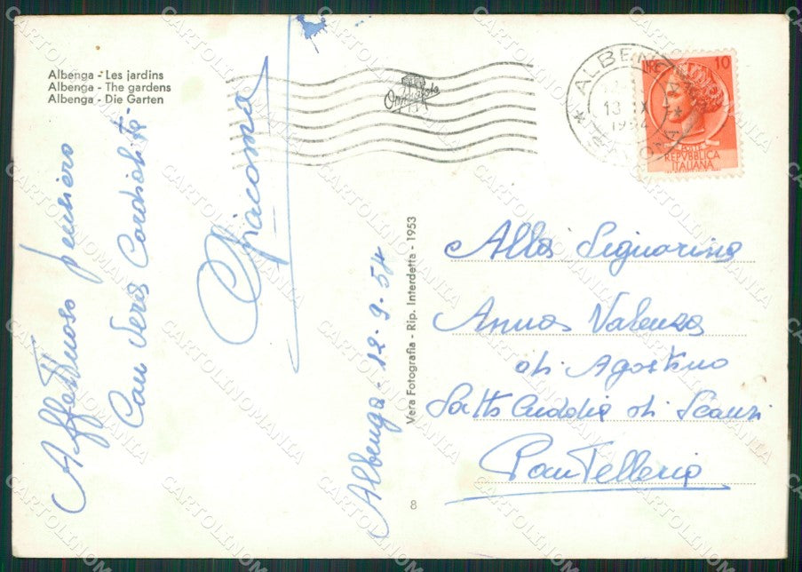 Savona Albenga Foto FG cartolina ZK5855 – retro