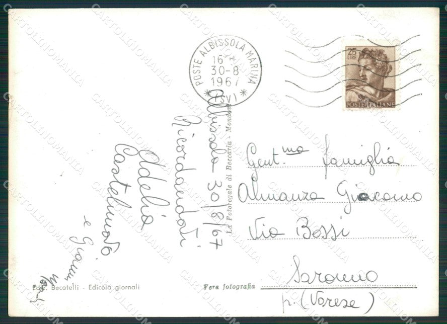 Savona Albissola Foto FG cartolina ZK5856 – retro