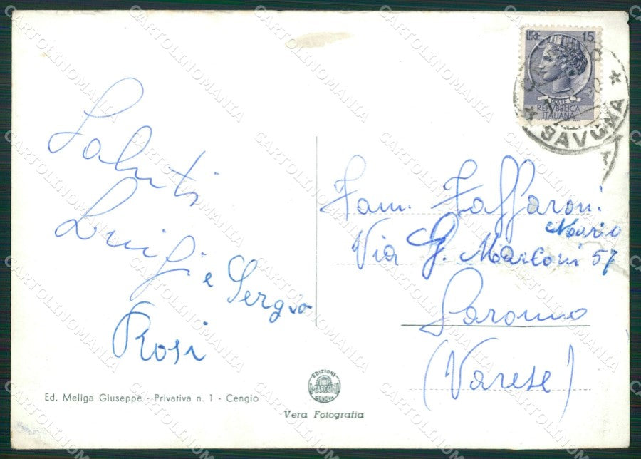 Savona Cengio Foto FG cartolina ZK5861 – retro