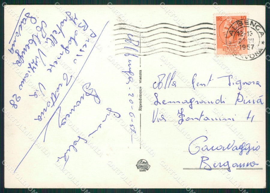 Savona Albenga Saluti da Foto FG cartolina ZK5876 – retro