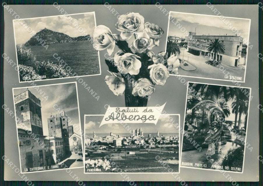 Savona Albenga Saluti da Foto FG cartolina ZK5877 – fronte