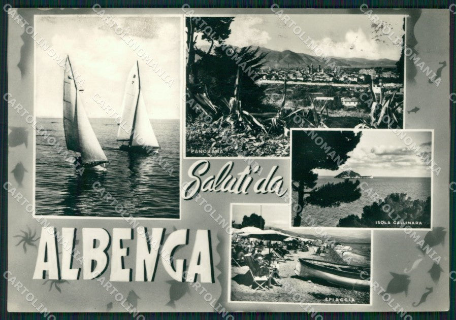 Savona Albenga Saluti da Foto FG cartolina ZK5878 – fronte