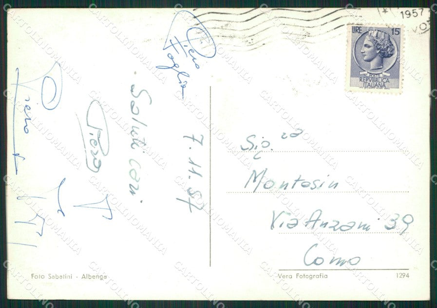 Savona Albenga Saluti da Foto FG cartolina ZK5878 – retro