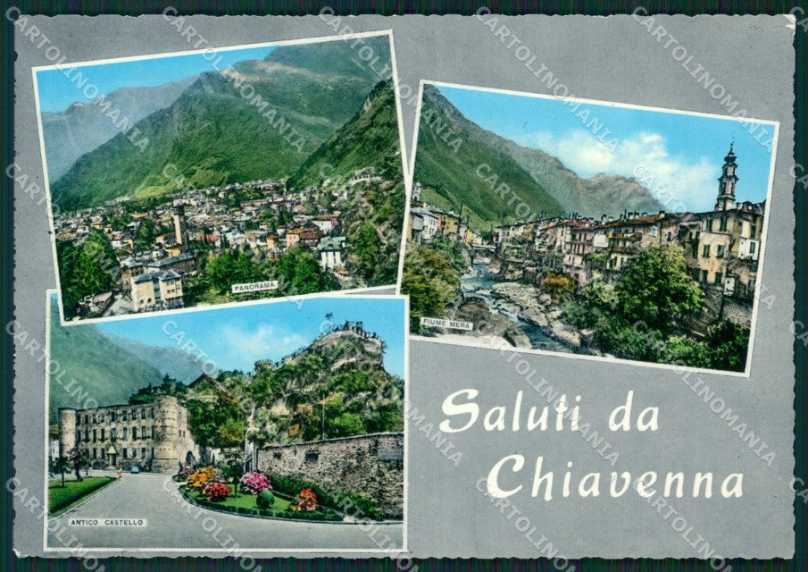 Sondrio Chiavenna Saluti da Foto FG cartolina ZK5884 – fronte