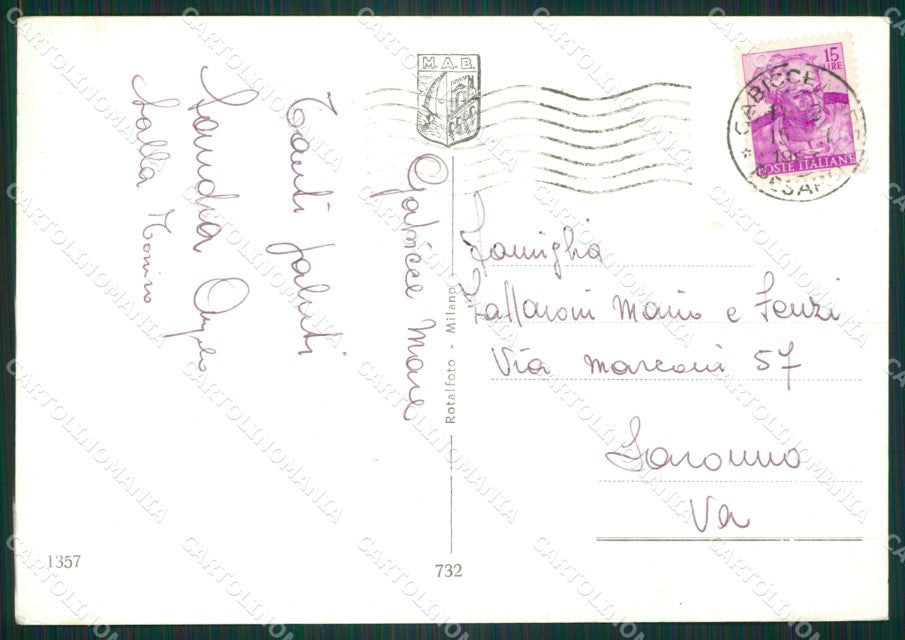 Pesaro Gabicce Saluti da Foto FG cartolina ZK5886 – retro