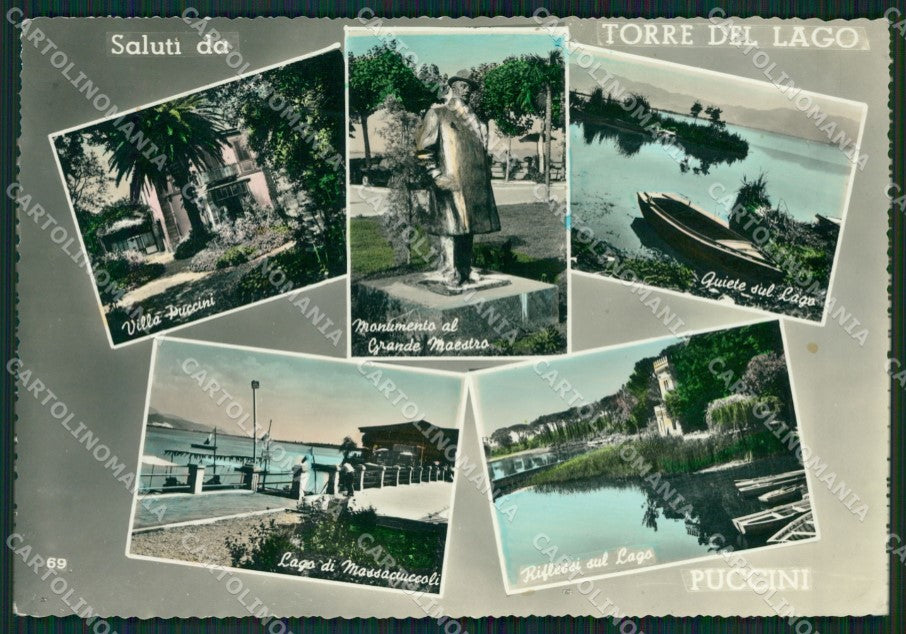 Lucca Viareggio Torre del Lago Puccini Saluti da Foto FG cartolina ZK5899 – fronte