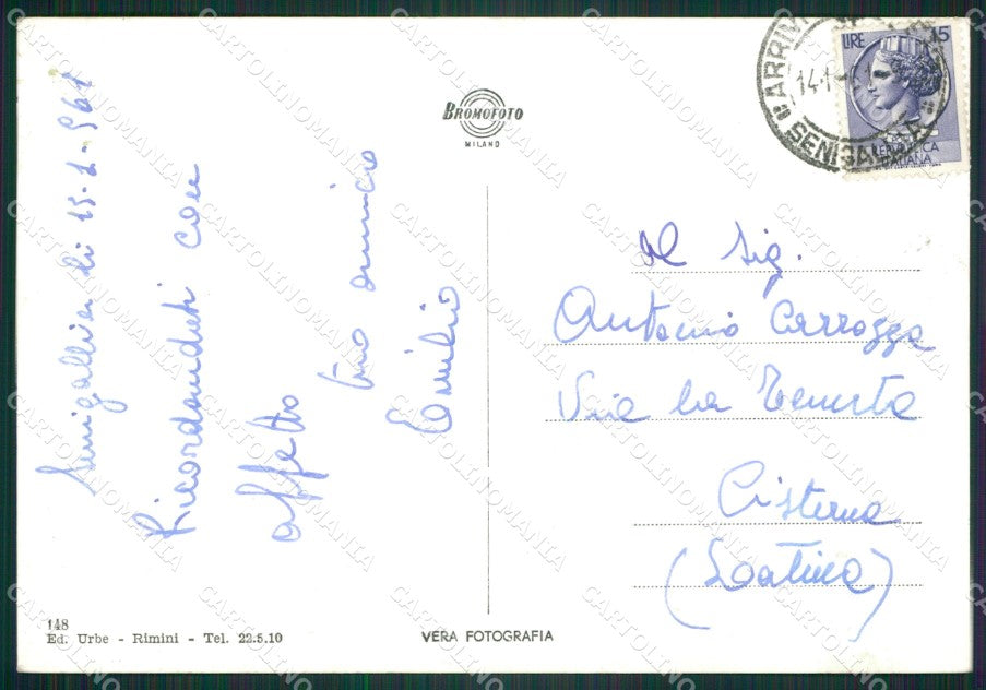 Ancona Senigallia Saluti da Foto FG cartolina ZK5903 – retro