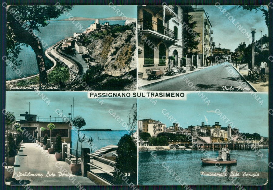 Perugia Passignano Sul Trasimeno PIEGHINA Foto FG cartolina ZK5908 – fronte