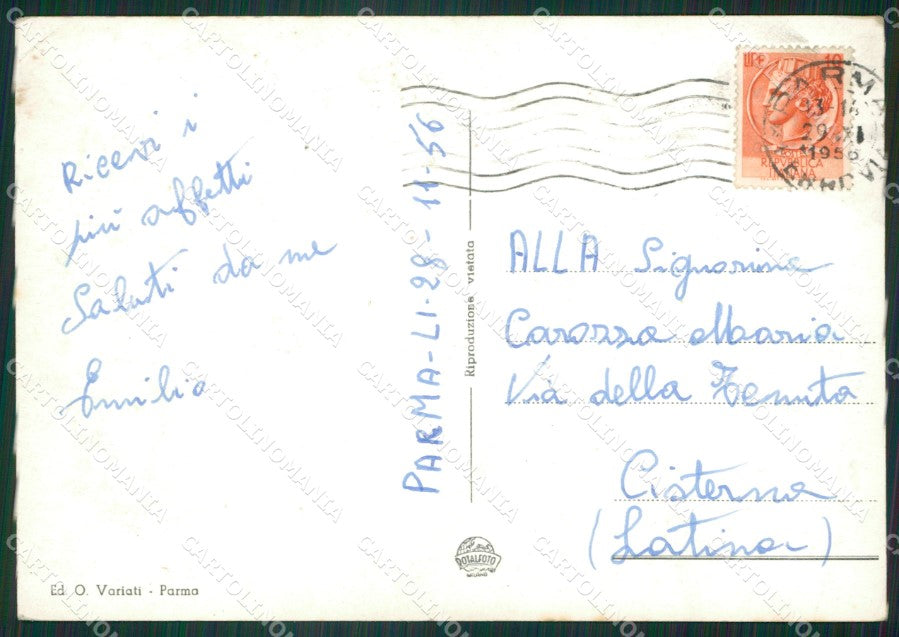 Parma Città Saluti da PIEGHINE Foto FG cartolina ZK5909 – retro