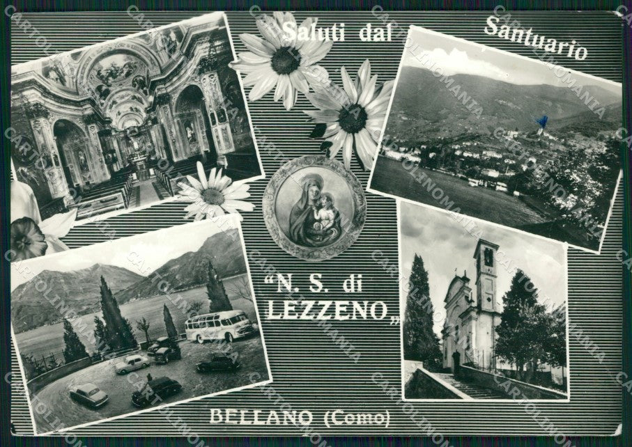 Lecco Bellano Santuario Lezzeno Saluti da Foto FG cartolina ZK5922 – fronte