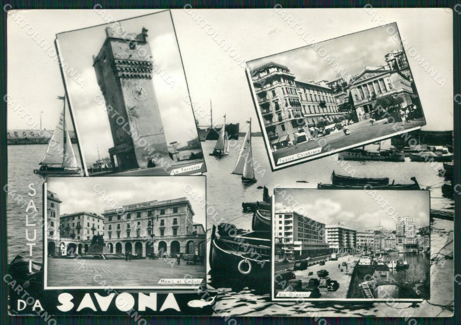Savona Città Saluti da Foto FG cartolina ZK5927 – fronte