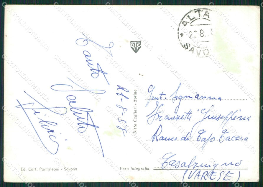 Savona Città Saluti da Foto FG cartolina ZK5927 – retro