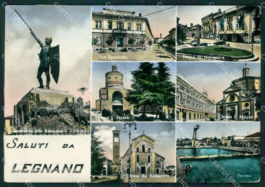 Milano Legnano Saluti da Foto FG cartolina ZK5931 – fronte
