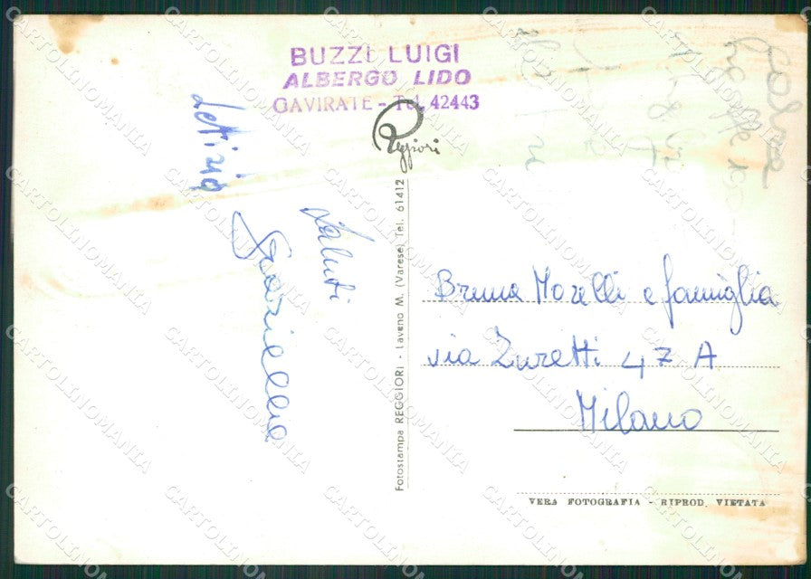 Varese Gavirate Saluti da Foto FG cartolina ZK5932 – retro