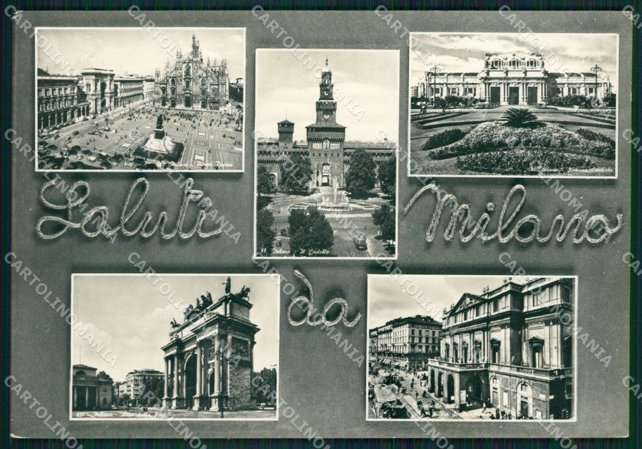 Milano Città Saluti da Foto FG cartolina ZK5935 – fronte