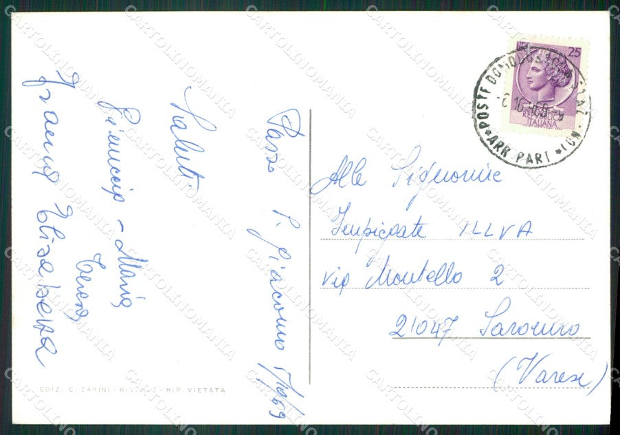 Verbania Formazza Passo San Giacomo Foto FG cartolina ZK5939 – retro