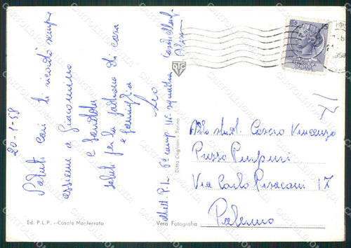 Alessandria Casale Monferrato Saluti da Foto FG cartolina ZK5957 – retro