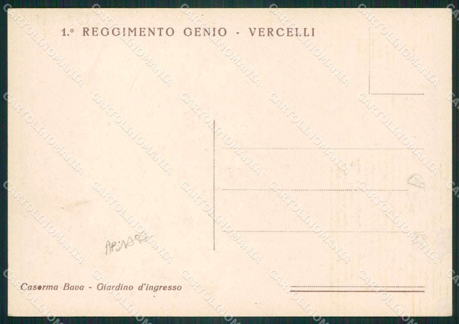 Vercelli Città Caserma ABRASA FG cartolina ZK5968 – retro