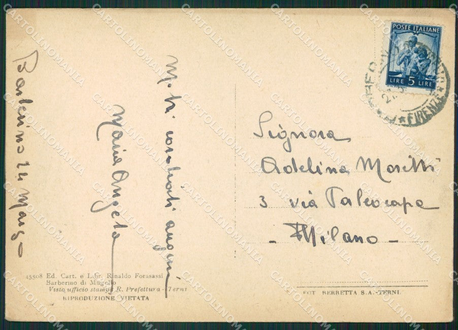 Firenze Barberino di Mugello FG cartolina ZK5982 – retro